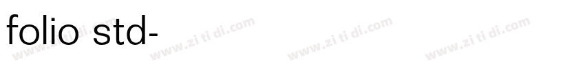 folio std字体转换